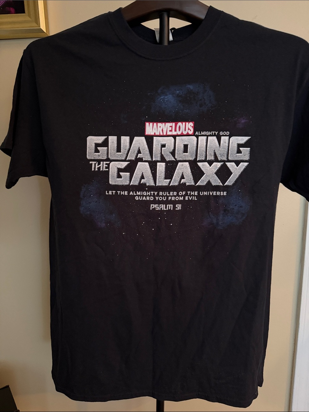 Gildan Black 'Guarding the Galaxy' Marvelous Graphic Tee